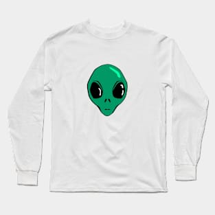 Alien Face Long Sleeve T-Shirt